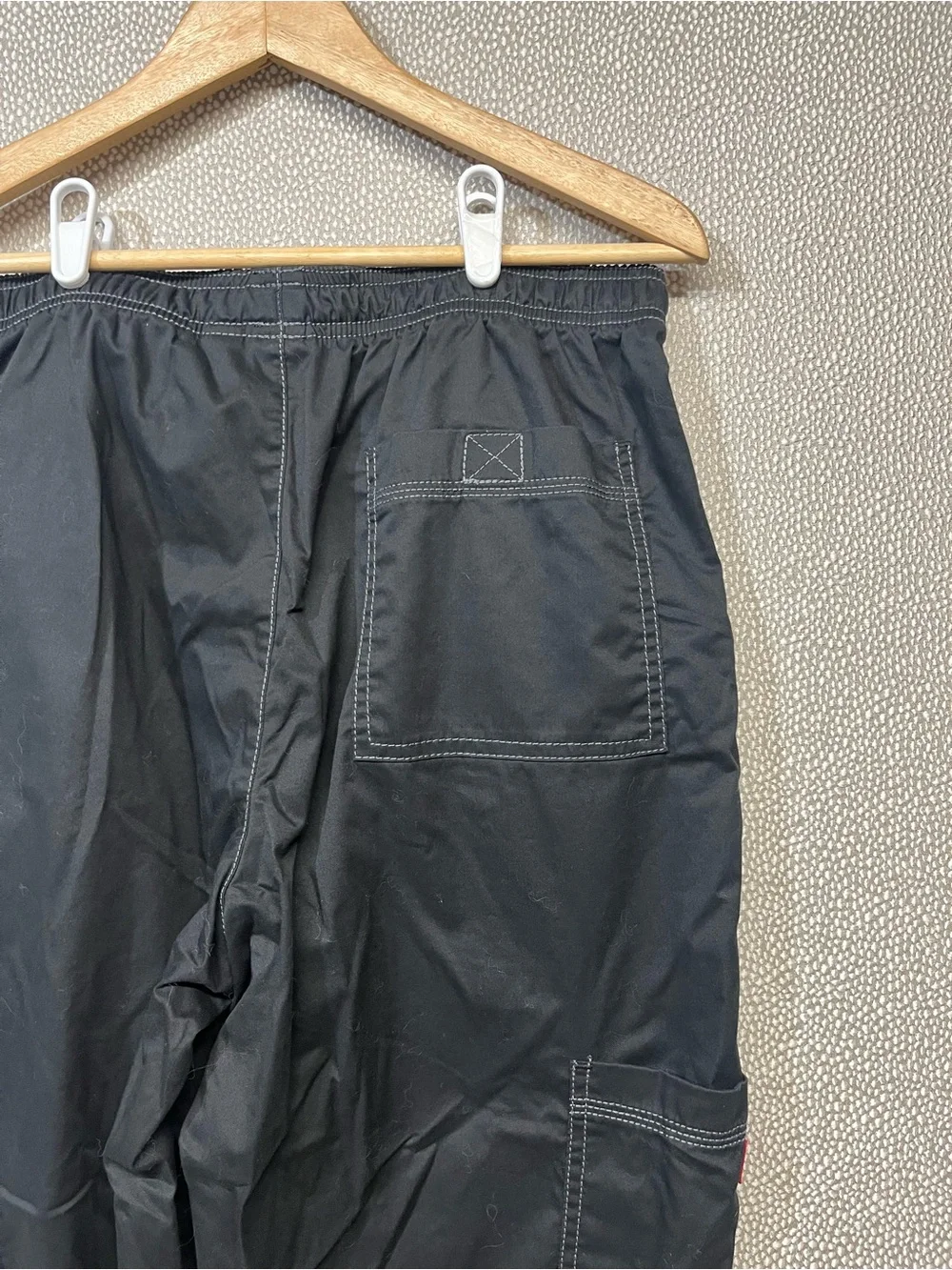 M Tall Men’s Dickies Black Cargo Pocket Drawstring Nurse/Medical Scrub Pants